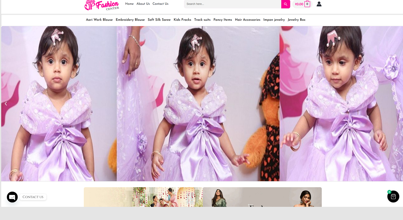 VIP Fashion Center website screenshot